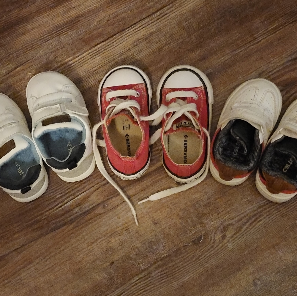 9 pairs of carters & children's place shoes
